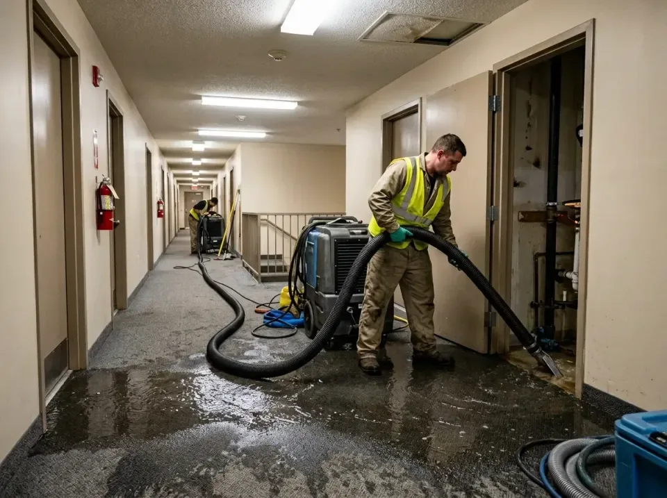 multi-unit-apartment-hallway-f-005 — frequently asked questions, Emergency Burst Pipe Water Extraction & Removal in Kirby, TX
